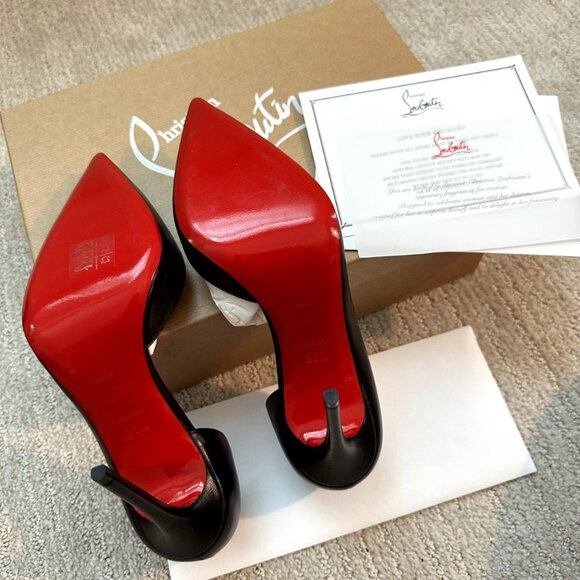 Christian Louboutin Iriza Black Heel Pumps - Picture 2 of 14